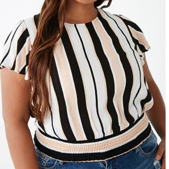 Forever 21 plus size (3X) striped top - Picture 1 of 3